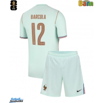 Frankrike Bradley Barcola #12 Bortedraktsett Barn VM 2026 Kortermet (+ Korte bukser)